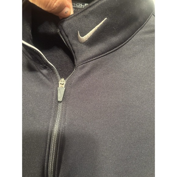 Nike Golf Men's‎ Therma Fit 1/4 Zip Jacket Pullover Large  Black - Picture 6 of 8
